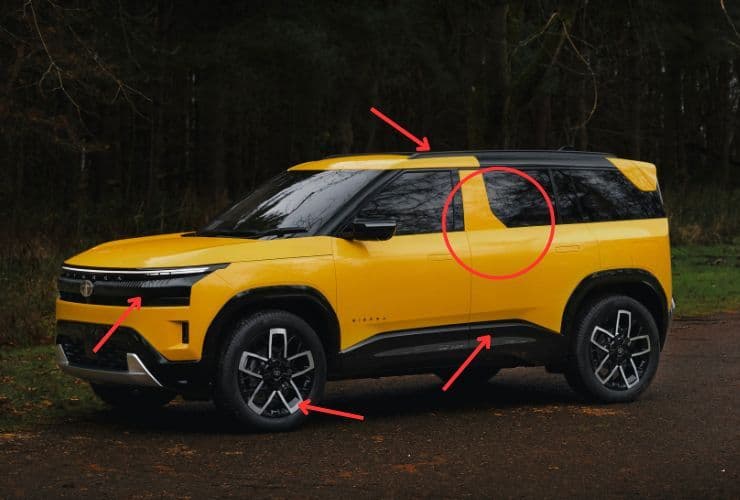 changes on production form of tata sierra ice version